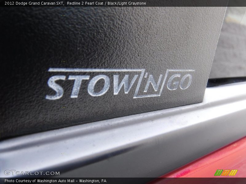 Redline 2 Pearl Coat / Black/Light Graystone 2012 Dodge Grand Caravan SXT