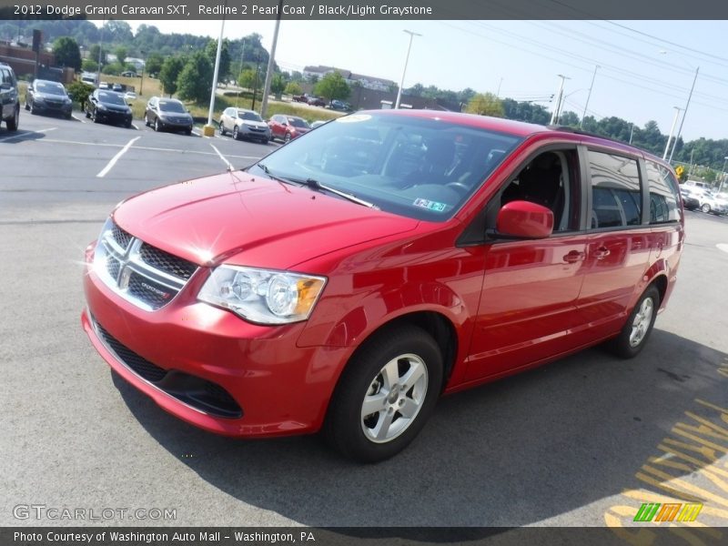 Redline 2 Pearl Coat / Black/Light Graystone 2012 Dodge Grand Caravan SXT