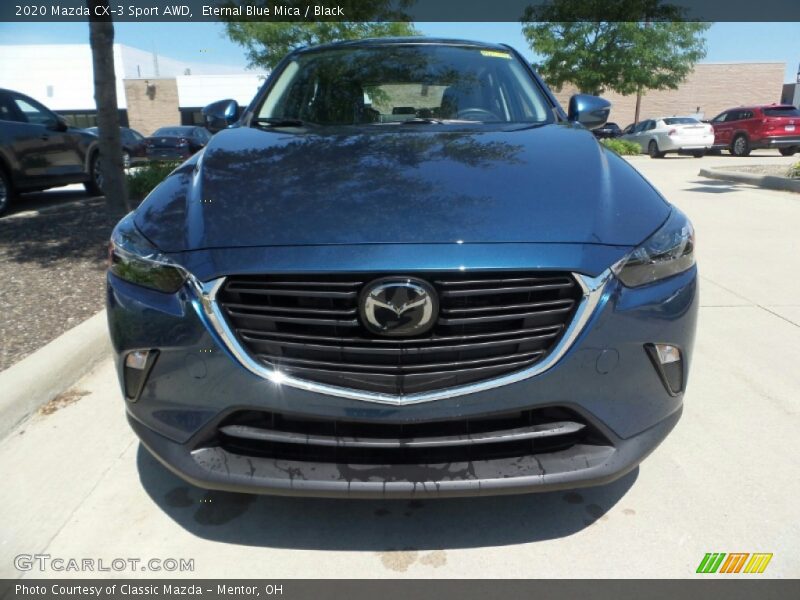 Eternal Blue Mica / Black 2020 Mazda CX-3 Sport AWD