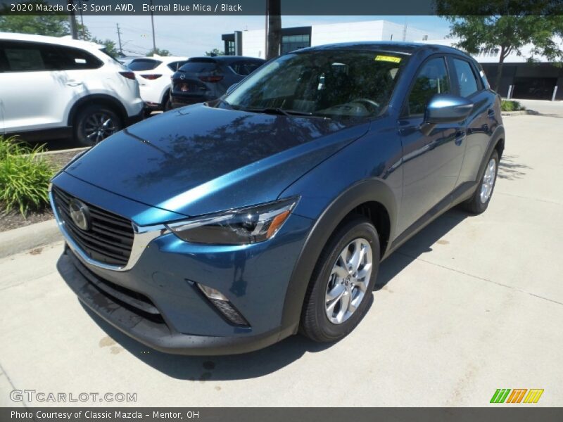 Eternal Blue Mica / Black 2020 Mazda CX-3 Sport AWD