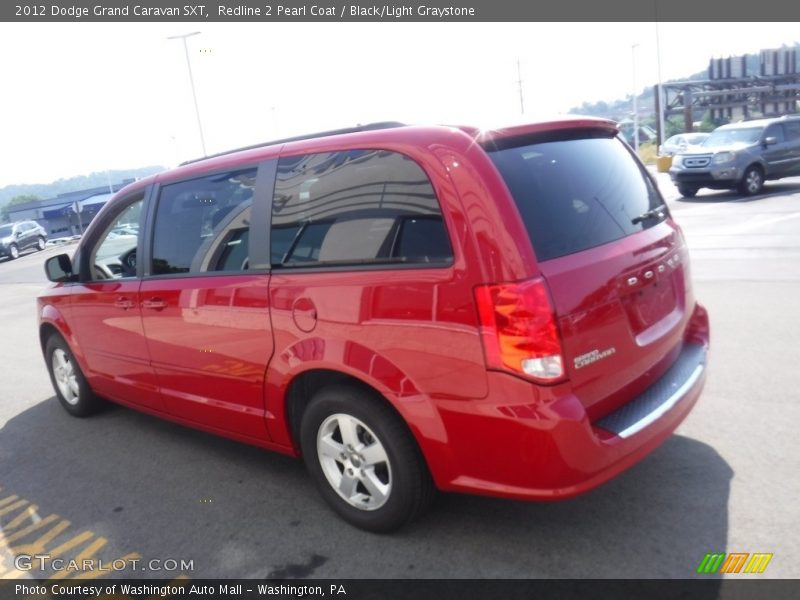 Redline 2 Pearl Coat / Black/Light Graystone 2012 Dodge Grand Caravan SXT