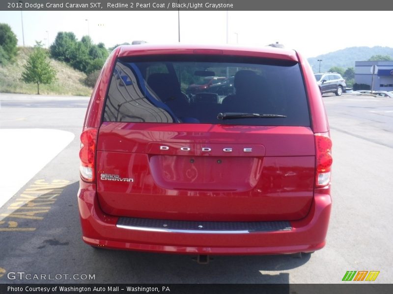 Redline 2 Pearl Coat / Black/Light Graystone 2012 Dodge Grand Caravan SXT