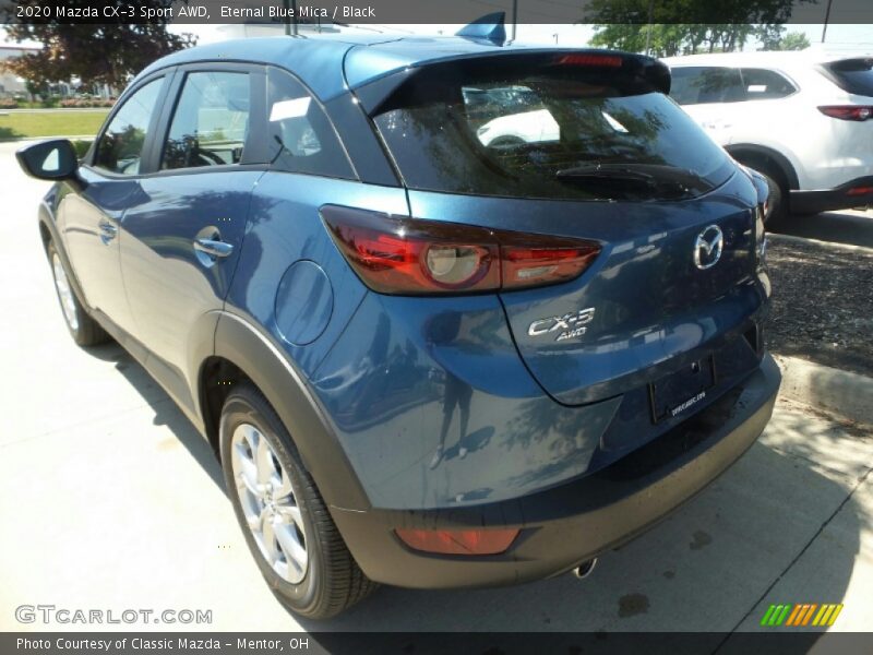 Eternal Blue Mica / Black 2020 Mazda CX-3 Sport AWD