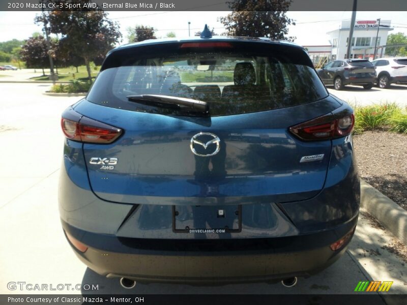 Eternal Blue Mica / Black 2020 Mazda CX-3 Sport AWD