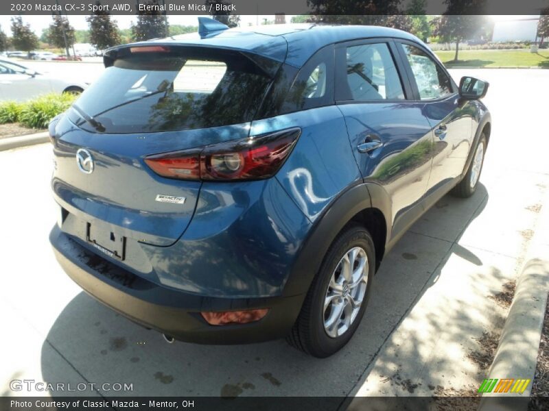 Eternal Blue Mica / Black 2020 Mazda CX-3 Sport AWD
