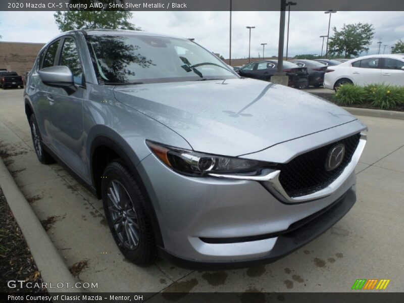 Sonic Silver Metallic / Black 2020 Mazda CX-5 Touring AWD