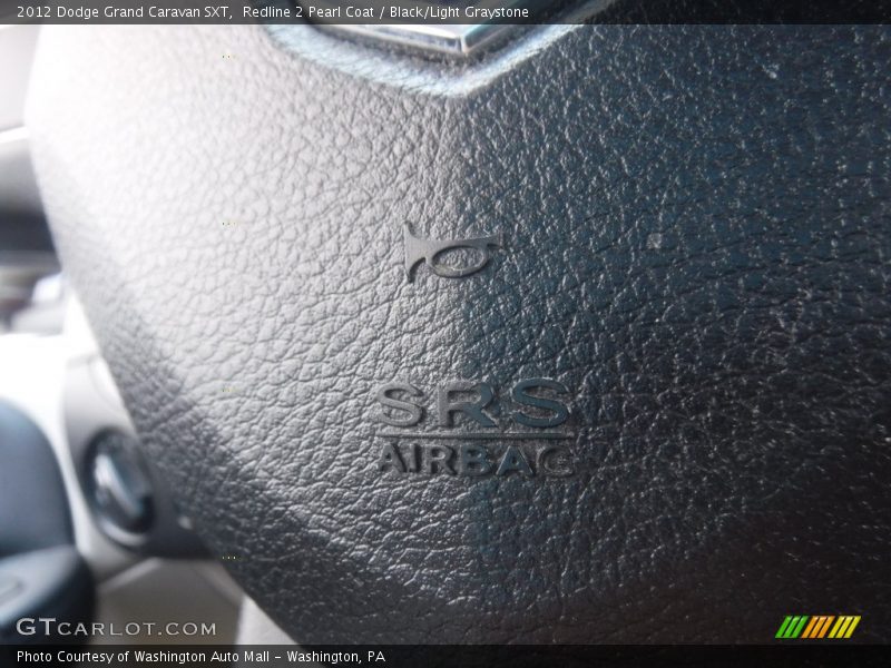 Redline 2 Pearl Coat / Black/Light Graystone 2012 Dodge Grand Caravan SXT