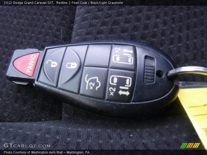 Redline 2 Pearl Coat / Black/Light Graystone 2012 Dodge Grand Caravan SXT
