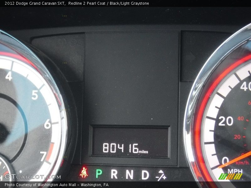 Redline 2 Pearl Coat / Black/Light Graystone 2012 Dodge Grand Caravan SXT