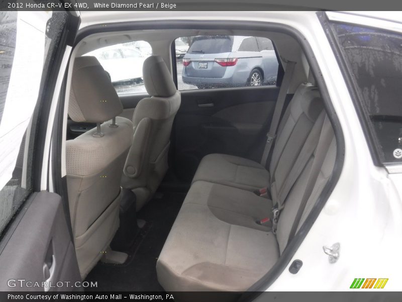 White Diamond Pearl / Beige 2012 Honda CR-V EX 4WD