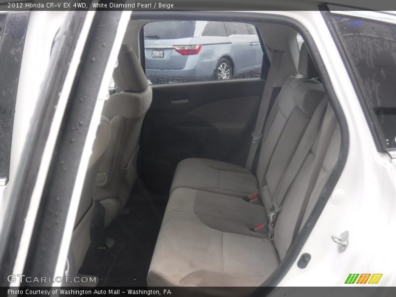 White Diamond Pearl / Beige 2012 Honda CR-V EX 4WD