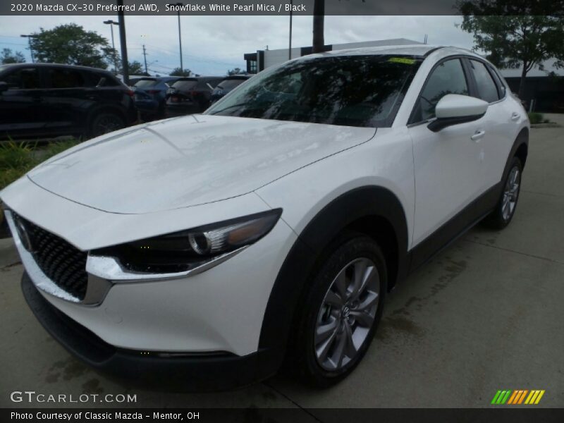 Snowflake White Pearl Mica / Black 2020 Mazda CX-30 Preferred AWD