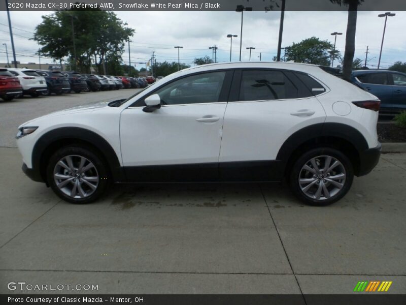 Snowflake White Pearl Mica / Black 2020 Mazda CX-30 Preferred AWD