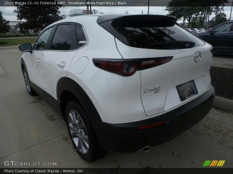 Snowflake White Pearl Mica / Black 2020 Mazda CX-30 Preferred AWD