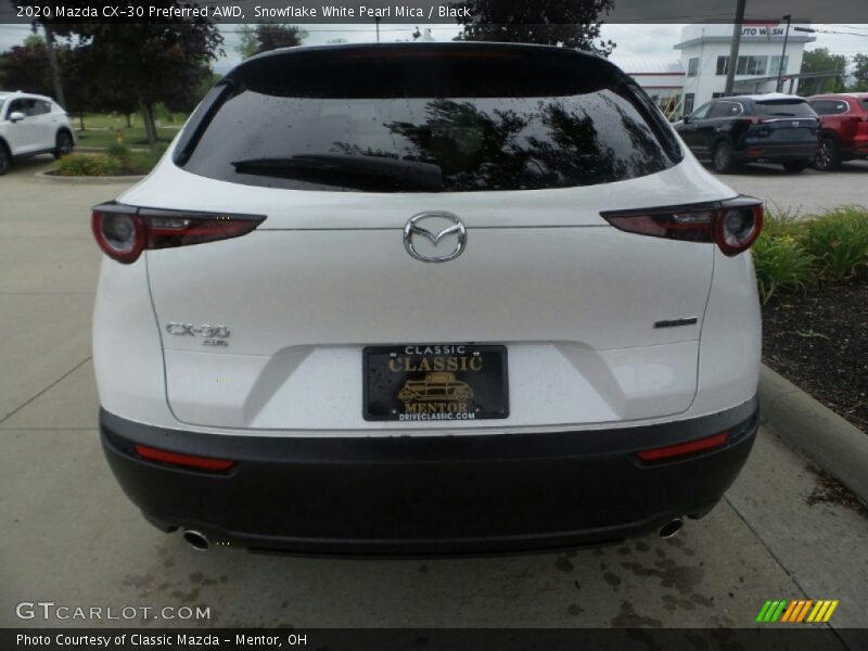 Snowflake White Pearl Mica / Black 2020 Mazda CX-30 Preferred AWD