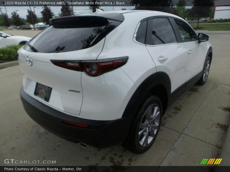 Snowflake White Pearl Mica / Black 2020 Mazda CX-30 Preferred AWD