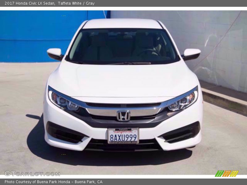Taffeta White / Gray 2017 Honda Civic LX Sedan