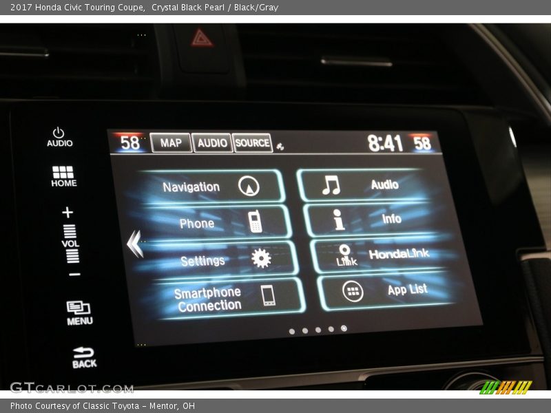 Controls of 2017 Civic Touring Coupe