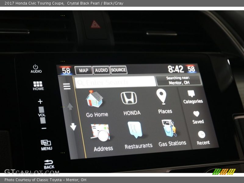 Controls of 2017 Civic Touring Coupe