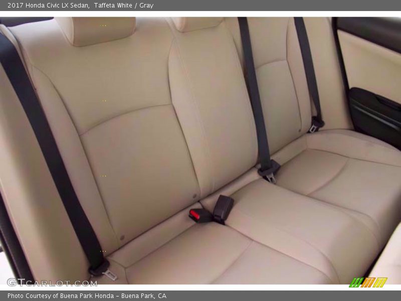 Taffeta White / Gray 2017 Honda Civic LX Sedan