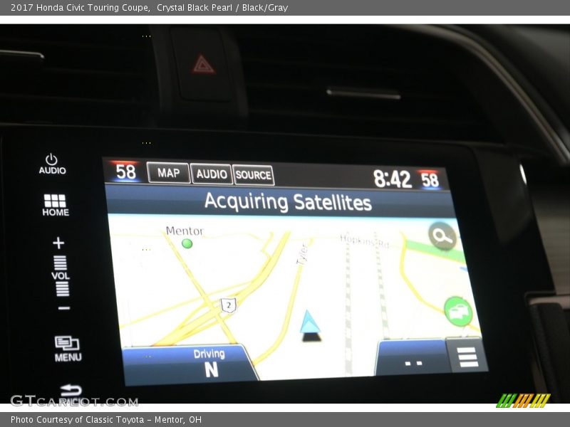 Navigation of 2017 Civic Touring Coupe