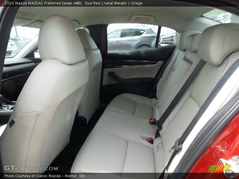 Soul Red Crystal Metallic / Greige 2020 Mazda MAZDA3 Preferred Sedan AWD