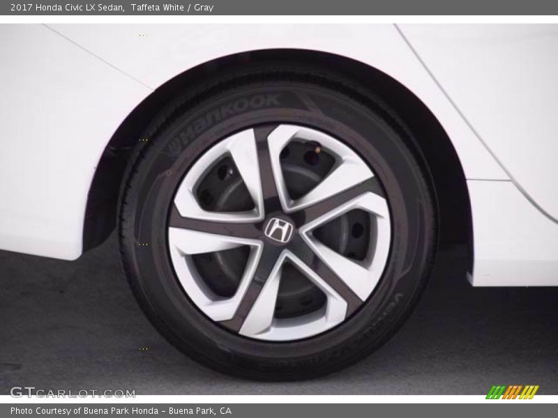 Taffeta White / Gray 2017 Honda Civic LX Sedan