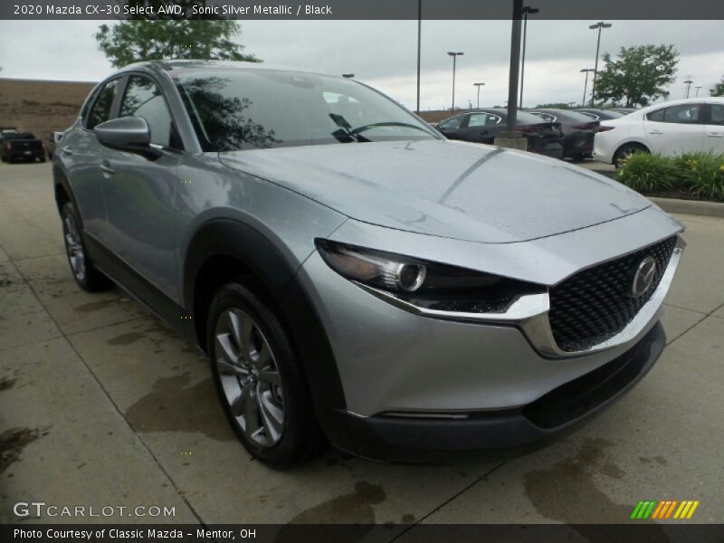 Sonic Silver Metallic / Black 2020 Mazda CX-30 Select AWD