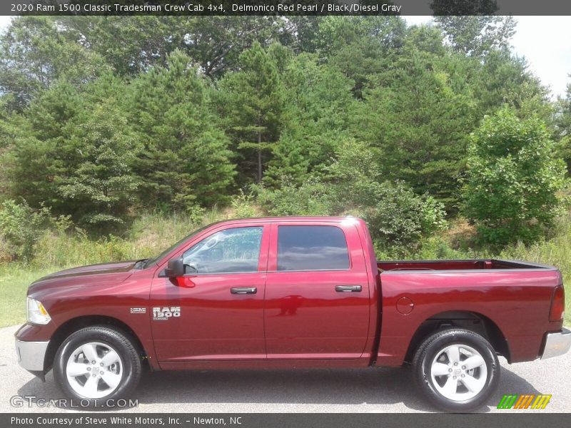 Delmonico Red Pearl / Black/Diesel Gray 2020 Ram 1500 Classic Tradesman Crew Cab 4x4