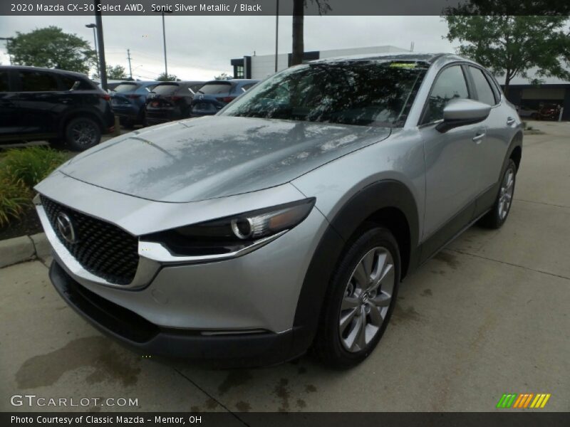 Sonic Silver Metallic / Black 2020 Mazda CX-30 Select AWD