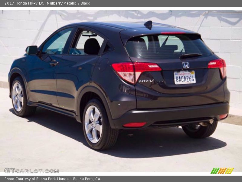 Mulberry Metallic / Black 2017 Honda HR-V LX