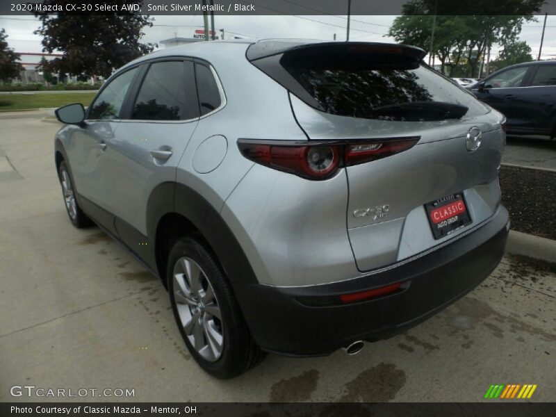 Sonic Silver Metallic / Black 2020 Mazda CX-30 Select AWD