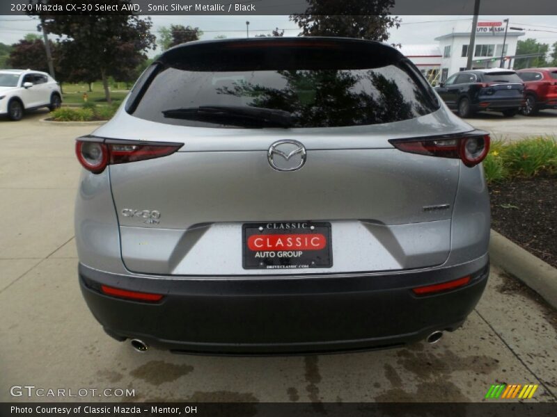 Sonic Silver Metallic / Black 2020 Mazda CX-30 Select AWD