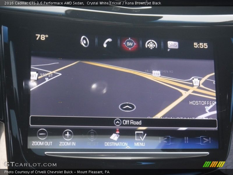 Navigation of 2016 CTS 3.6 Performace AWD Sedan