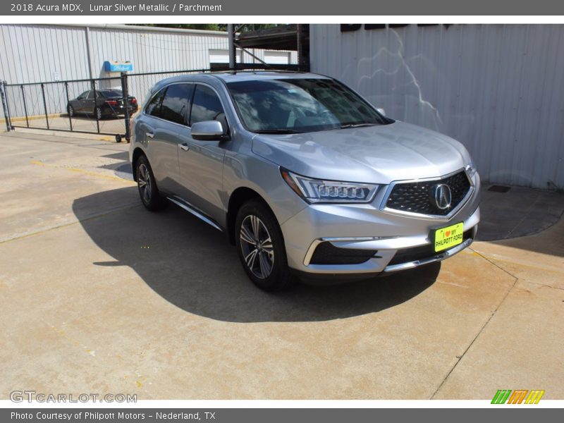 Lunar Silver Metallic / Parchment 2018 Acura MDX