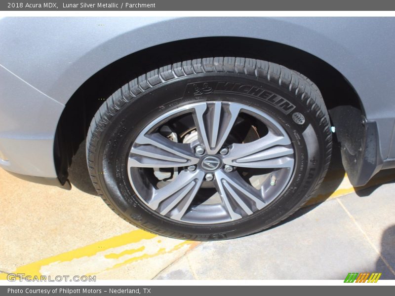Lunar Silver Metallic / Parchment 2018 Acura MDX
