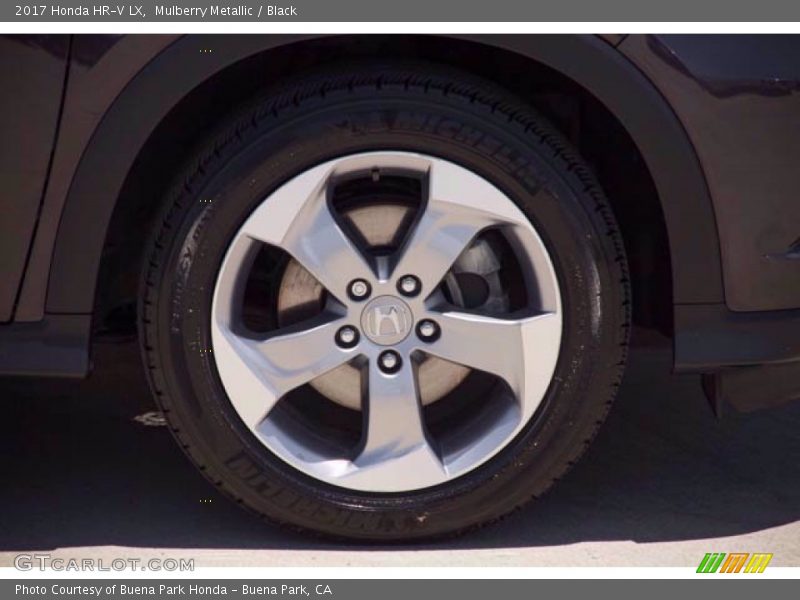 Mulberry Metallic / Black 2017 Honda HR-V LX
