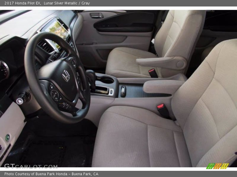 Lunar Silver Metallic / Gray 2017 Honda Pilot EX