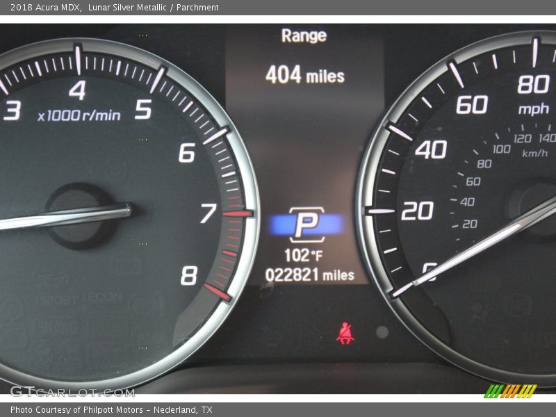 Lunar Silver Metallic / Parchment 2018 Acura MDX
