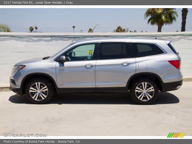 Lunar Silver Metallic / Gray 2017 Honda Pilot EX