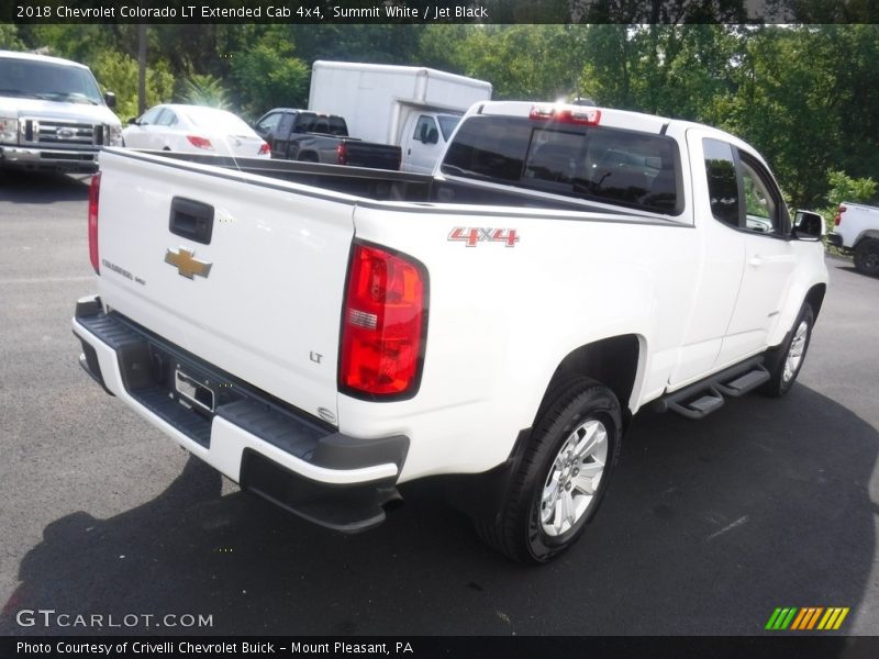 Summit White / Jet Black 2018 Chevrolet Colorado LT Extended Cab 4x4