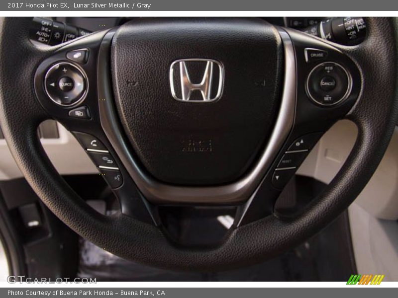 Lunar Silver Metallic / Gray 2017 Honda Pilot EX