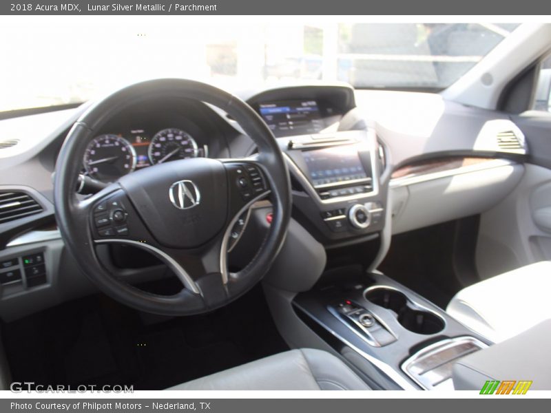 Lunar Silver Metallic / Parchment 2018 Acura MDX