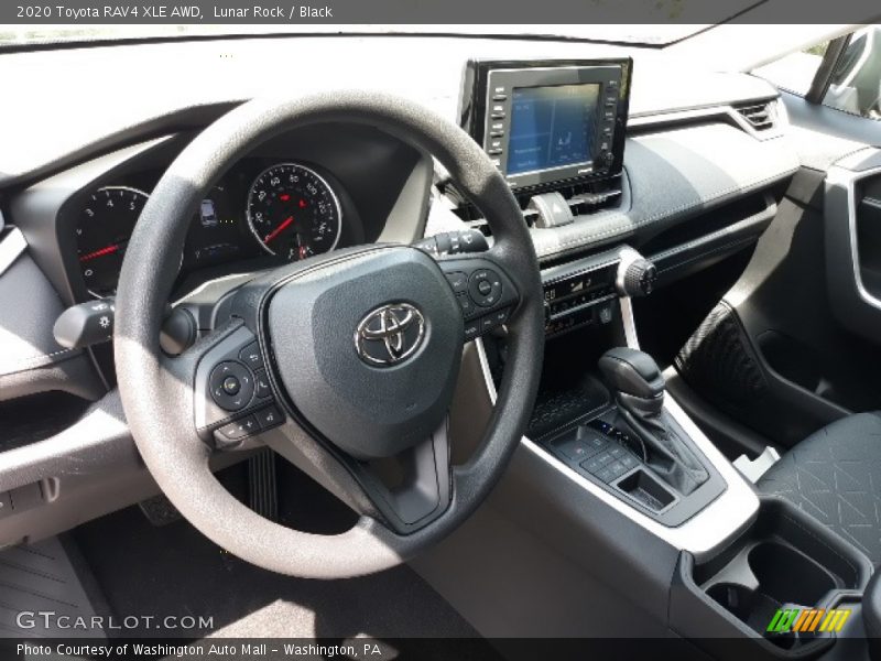 Lunar Rock / Black 2020 Toyota RAV4 XLE AWD