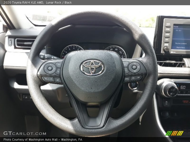 Lunar Rock / Black 2020 Toyota RAV4 XLE AWD