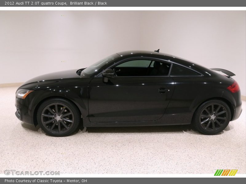 Brilliant Black / Black 2012 Audi TT 2.0T quattro Coupe