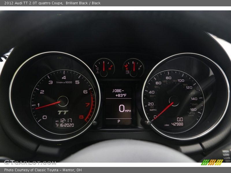 Brilliant Black / Black 2012 Audi TT 2.0T quattro Coupe