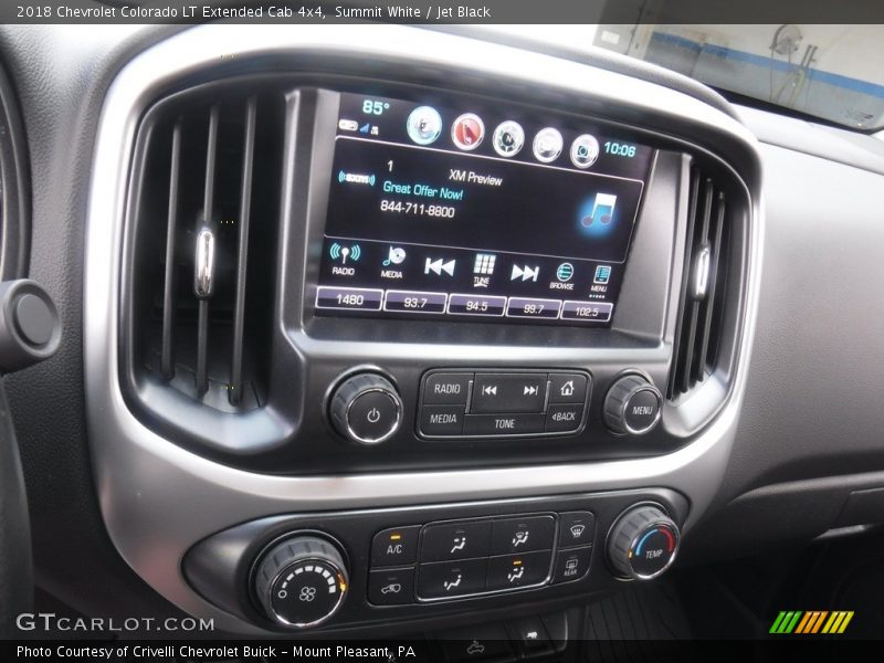 Summit White / Jet Black 2018 Chevrolet Colorado LT Extended Cab 4x4