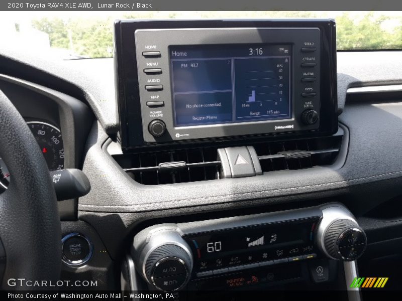 Lunar Rock / Black 2020 Toyota RAV4 XLE AWD