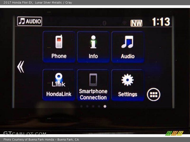 Lunar Silver Metallic / Gray 2017 Honda Pilot EX